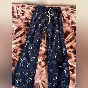 Star and Moon Print Pajama Pants